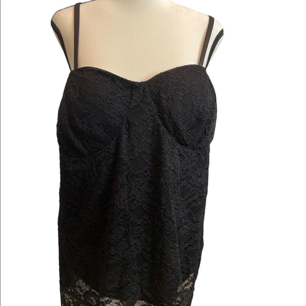 NWT Beautiful black lace camisole size 2X